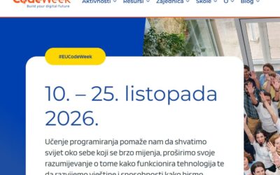 10. – 25. listopada 2026. Europski tjedan kodiranja